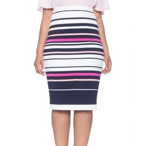 Eloquii Striped Pencil Skirt
